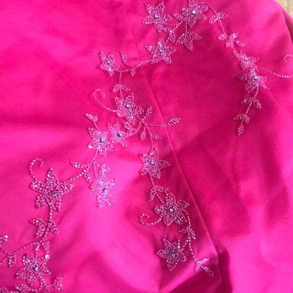 $150= 75 City  Triangles Pink Prom Maxi Junior Dresses Size 9 (90s Y2K) - Picture 13 of 16